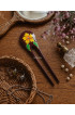 Painted Wooden Hair Stick